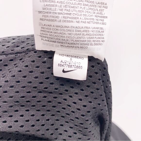 Nike Black One Piece Nylon Warm Up Jumpsuit Size Small - Picture 8 of 10